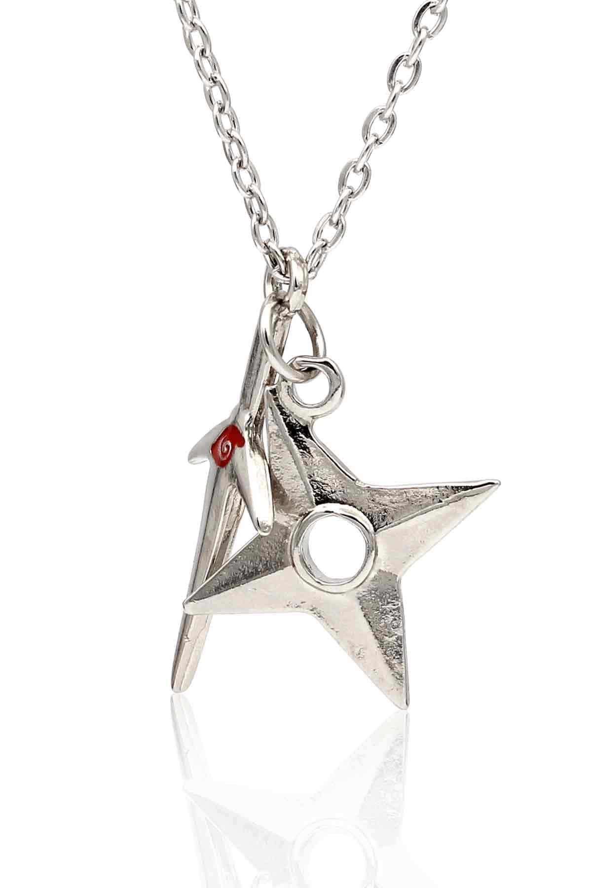 BKL00004GMS1_1 Naruto Kunai ve Shuriken Kombin Kolye Minato Kolye - Görsel 1