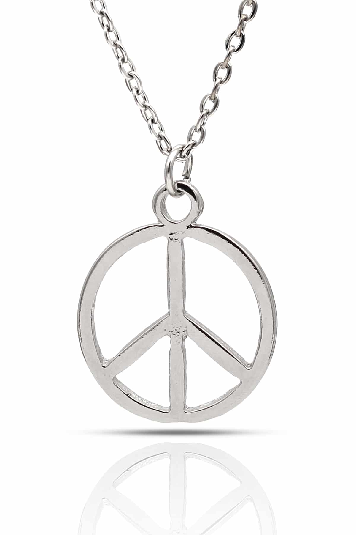 BKL00024GMS1_1 Barış İşareti Sembol Peace Kolye - Görsel 1