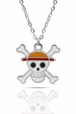 One Piece Kurukafa Korsan Luffy Anime Kolye