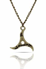 Naruto Anime Shuriken Konoha Kolye - Görsel 3