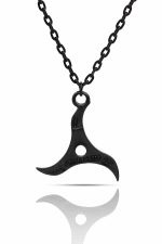 Naruto Anime Shuriken Konoha Kolye - Görsel 2