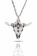 Bizon Buffalo Kafatası İskelet Totem Kolye