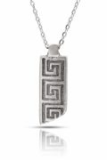 Antik Yunan Meander Desenli Kolye Greek Key Kolye