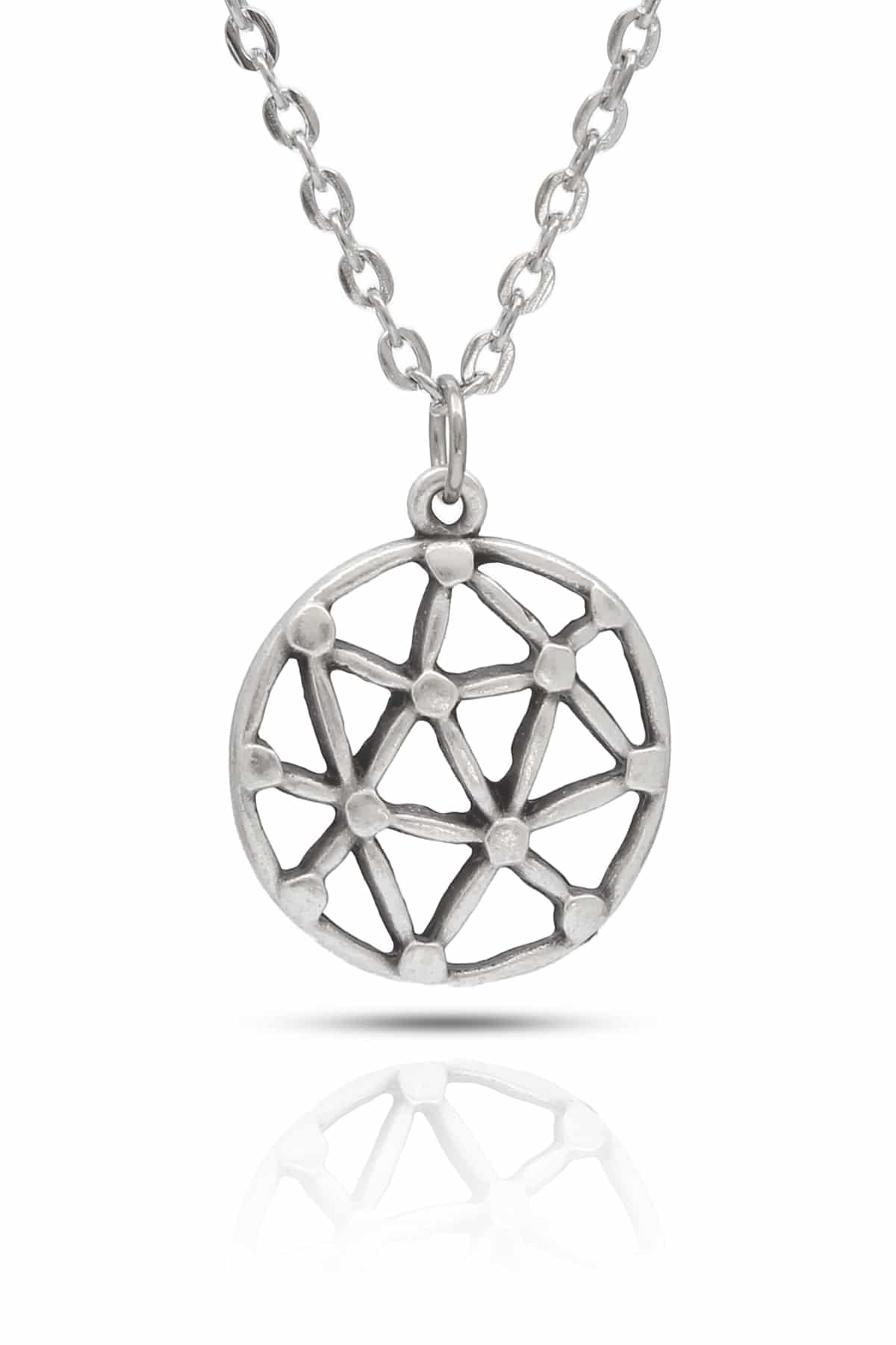 BKL00157AGM1_1 Yuvarlak Model Çakra Kolye Dawapara Metatron Kolye - Görsel 1